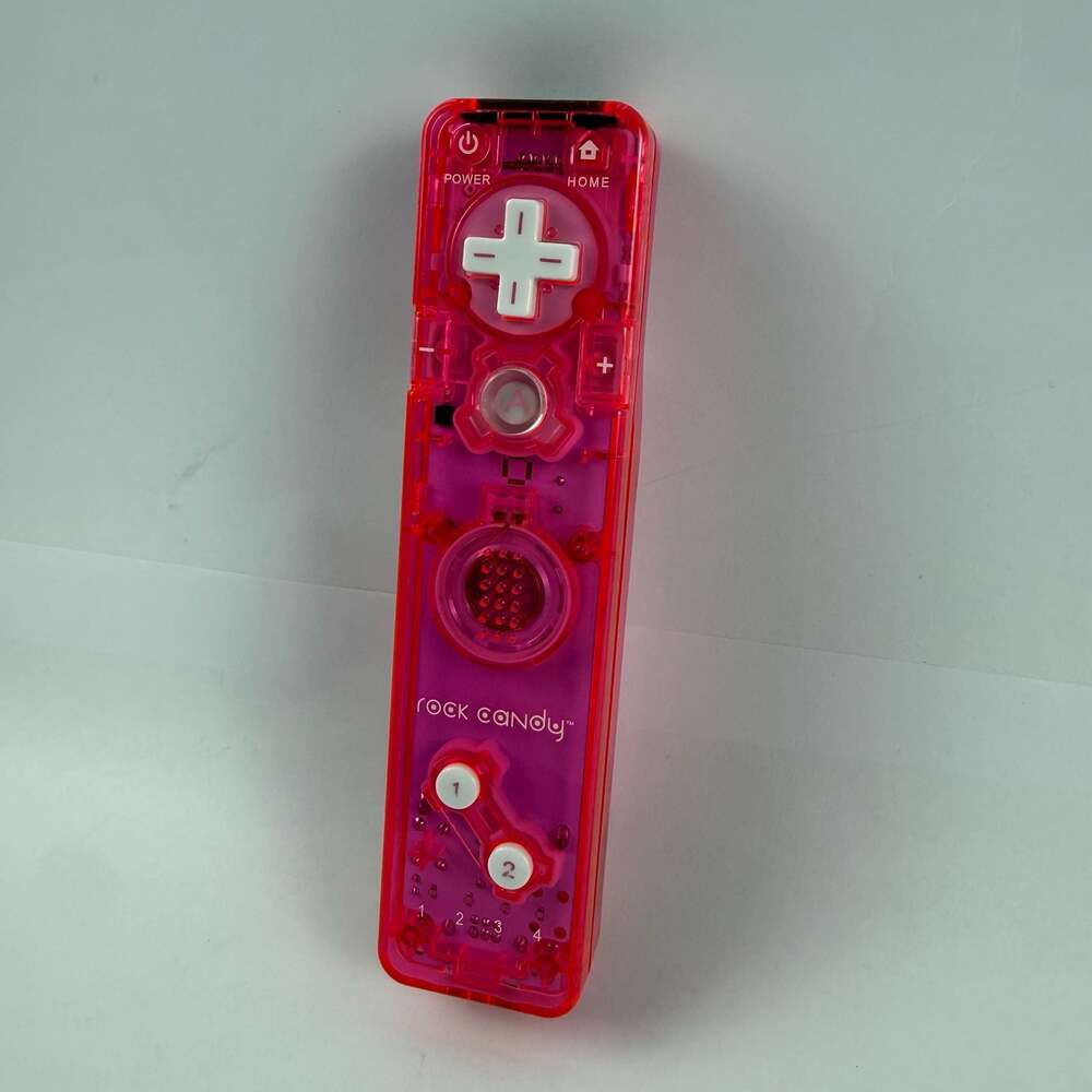 PDP Rock Candy Gesture Controller for Nintendo Wii / Wii U - Pink Palooza